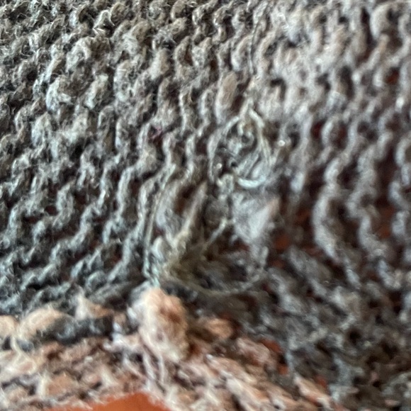 M Vintage AVOCA Irish knit with ruffle sweater linen cotton mix - Picture 4 of 6